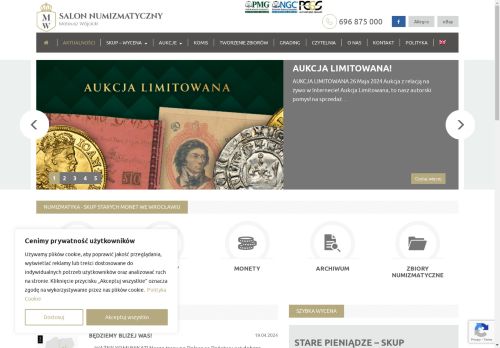 SALON NUMIZMATYCZNY MATEUSZ WÓJCICKI SPÓŁKA Z OGRANICZONĄ ODPOWIEDZIALNOŚCIĄ